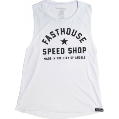 Fasthouse Women´s Fast Life Muscle Tank White – Zboží Dáma