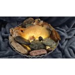 HOMESTYLING Fontána pokojová s LED osvětlením 29 cm Budha šedá – Zboží Dáma