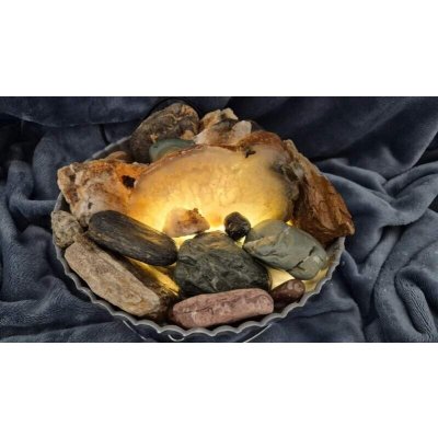 HOMESTYLING Fontána pokojová s LED osvětlením 29 cm Budha šedá – Zboží Dáma