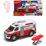 Dickie Auto ambulance 30 cm sanitka na baterie set s nosítky Světlo Zvuk – Hledejceny.cz