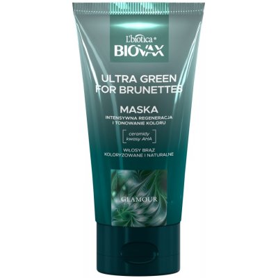 L’biotica Biovax Glamour Ultra Green For Brunettes Mask 150 ml