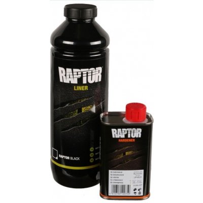 RAPTOR 2K Touch Protective Coating černý ochranný nátěr – sada 0,95 L – Sleviste.cz