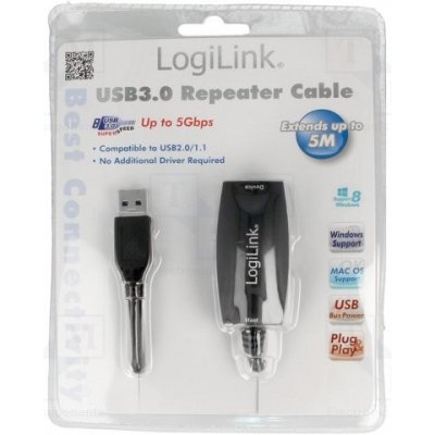 Logilink UA0127 Repeater USB, USB 1.1,USB 2.0, USB 3.0, 5m – Zbozi.Blesk.cz