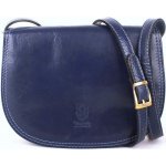 tmavěstředně velká kožená crossbody kabelka no. 49 modrá – Zbozi.Blesk.cz