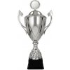 Pohár a trofej Kovový pohár s poklicí Stříbrný 37 cm 14 cm