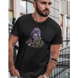 Bezvatriko pánské tričko Thanos marvel Canvas 0901 černé