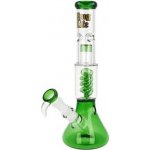 Thug Skleněný bong s perkolací Life Series V2 Green 35 cm – Zboží Mobilmania
