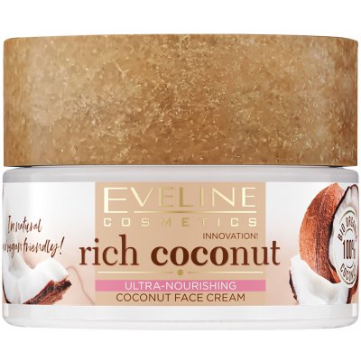 Eveline Cosmetics Rich Coconut Ultra-výživný pleťový krém 50 ml