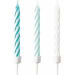 Amscan Dortové svíčky tyrkysové mix barev – Zboží Dáma