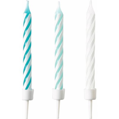 Amscan Dortové svíčky tyrkysové mix barev – Zboží Dáma