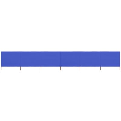 shumee 6dílná zástěna proti větru látková 800 x 160 cm azurově modrá – Zboží Mobilmania