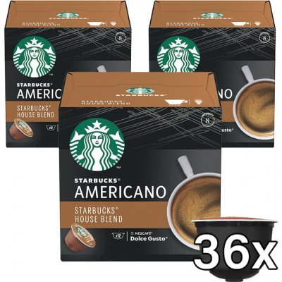 Starbucks kávové kapsle americano house blend 3 x 12 ks – Zboží Mobilmania