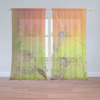 Záclony Odkvetlé pampelišky: 2 ks - 150x250 cm - Sablio – Hledejceny.cz