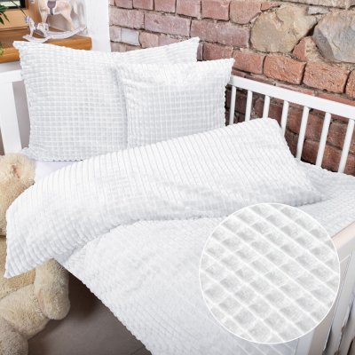 Biante dětské povlečení MKK-007 Bílé 90 x 120 cm 40 x 60 cm – Zboží Dáma