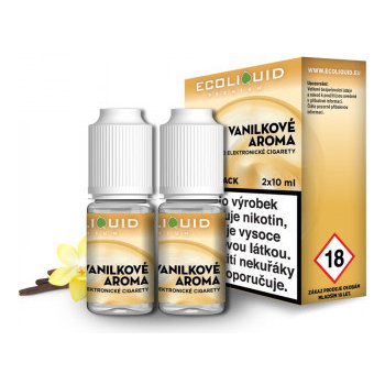 Ecoliquid Double Pack Vanilka 2 x 10 ml 0 mg