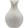 Aroma difuzér Wood Vase Shape aroma difuzér 130 ml Bílé dřevo