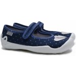 Befado 114Y545 dívčí balerínky tm. modré srdce – Zboží Mobilmania