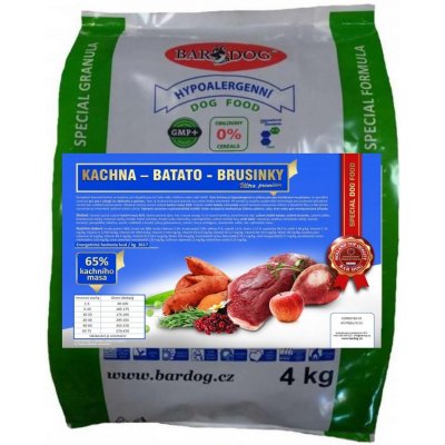 Bardog lisované Kachna Bataty Brusinky 4 kg – Zboží Mobilmania