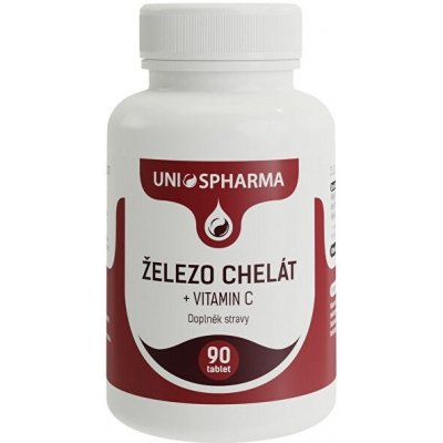 Unios Pharma Železo chelát + vitamín C 90 tablet