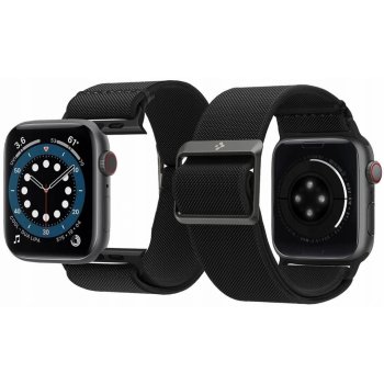 Spigen Lite Fit nylonový řemínek pro Apple Watch 45mm / 44mm / 42mm - černý AMP02286