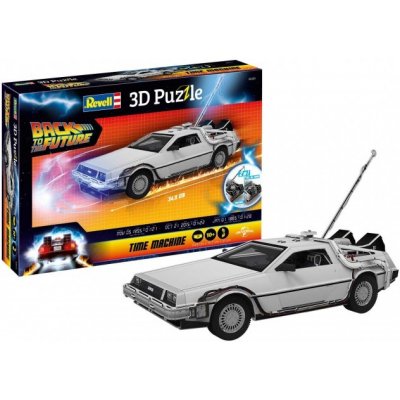 Revell 3D Puzzle Návrat do budoucnosti DeLorean, 157 ks – Zboží Mobilmania