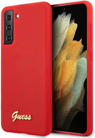 Pouzdro GUESS Silikónové Samsung Galaxy S21 Plus 5G červené