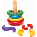 Hračka Woody Skládací pyramida barevná káča – Zboží Mobilmania