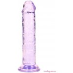 RealRock Crystal Clear Realistic 6″ fialové dildo s přísavkou 15,5 x 2,8 cm – Zboží Dáma