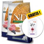 N&D Ancestral Grain Puppy Medium & Maxi Lamb & Blueberry 2 x 12 kg – Hledejceny.cz