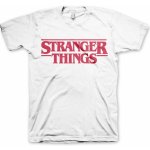 Pánské tričko Stranger Things logo bílá – Zboží Dáma