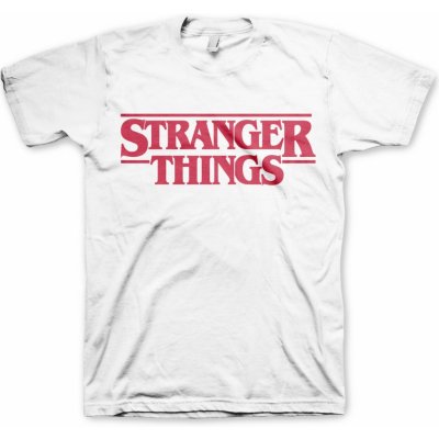 Funko pánské tričko Stranger Things logo bílé – Zboží Mobilmania