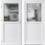 OknaDvereNaMiru.cz Vchodové dveře 1-2 sklo krizet bílá / bílá levé otevírání dovnitř 98 x 198 cm – Hledejceny.cz