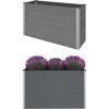Květináč a truhlík zahrada-XL Vyvýšený záhon dřevoplast 150 x 50 x 91 cm šedý