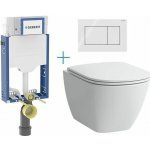 Geberit Laufen Kombifix s tlačítkem Sigma01 Square 110.302.00.5 BY2 – Zboží Mobilmania