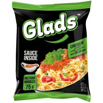 Glads instantní polévka s kuřecí příchutí a salsa omáčkou 75 g – Zboží Dáma