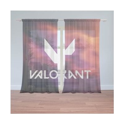 Sablio Záclony VALORANT Glow: 2ks 150x250cm – Hledejceny.cz