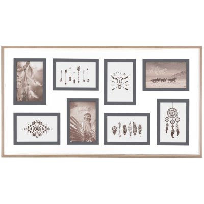 Atmosphera Fotorámeček na 8 fotek 10 x 15 cm, obdélníkový, rámeček na fotky vícebarevná – Zboží Mobilmania