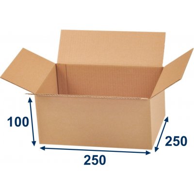 Eobaly.cz krabice klopová 3VVL 250 x 250 x 100 mm 25 ks – Hledejceny.cz