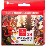 Koh-i-noor Voskové pastelky 8234 24ks – Zboží Dáma