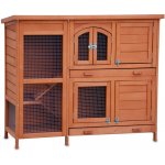 Agrofortel Dřevěná králíkárna 1220 x 480 x 1035 mm – Zboží Dáma