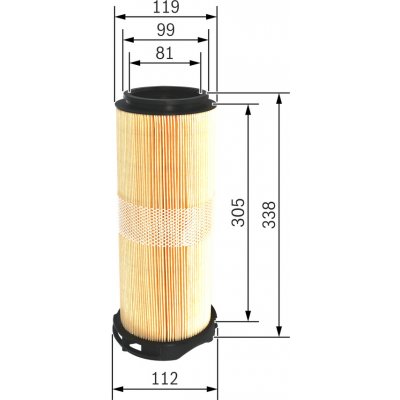 Vzduchový filtr BOSCH F 026 400 214 (F026400214) – Hledejceny.cz