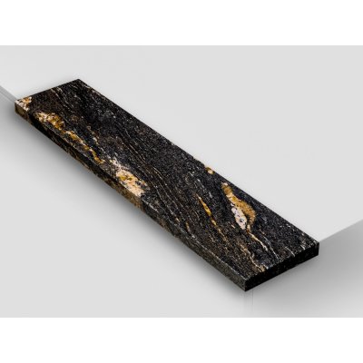 TONE OF STONE Venkovní parapet z přírodního kamene - Žula Magma Black lesk, 10x150x20 mm – HobbyKompas.cz