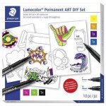 STAEDTLER Kreativní sada Lumocolor Permanent ART samolepky 31 SET 2 – Hledejceny.cz