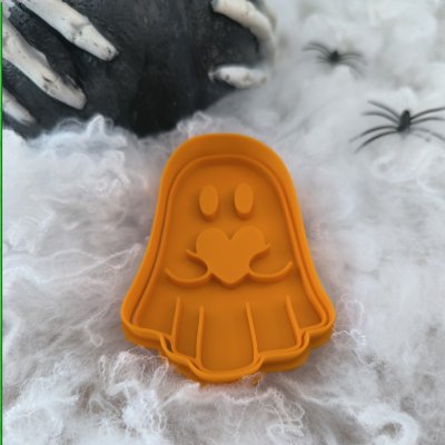 Duch se srdíčkem | Vykrajovátka a razítka na Halloween | Strašidelné vykrajovátko – Hledejceny.cz