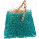 Trixie sisal pro hlodavce taštička s kokosovým vláknem modrá 10 x 13 cm