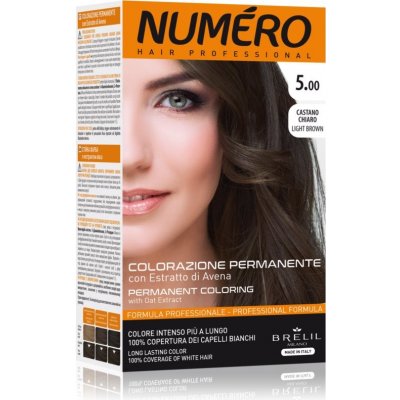 Brelil Numéro Permanent Coloring barva na vlasy 5.00 Light Brown 125 ml – Zboží Mobilmania