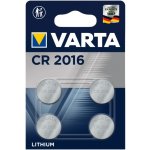 Varta ELECTRONICS CR 2016 4 ks 6016101404 – Zbozi.Blesk.cz