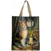 Nákupní taška a košík Nákupní taška s kočkou a svíčkou design Lisa Parker
