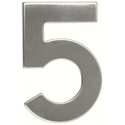 Richter Czech Domovní číslo „5", nerez, výška 95 mm – RN.95L.5.N – Hledejceny.cz