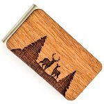 Spona na peníze Dřevěná Wood Jeleni v lese – Zboží Dáma